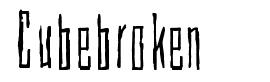 Cubebroken 字形