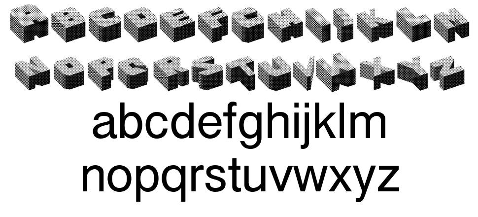 Cubefont font Specimens