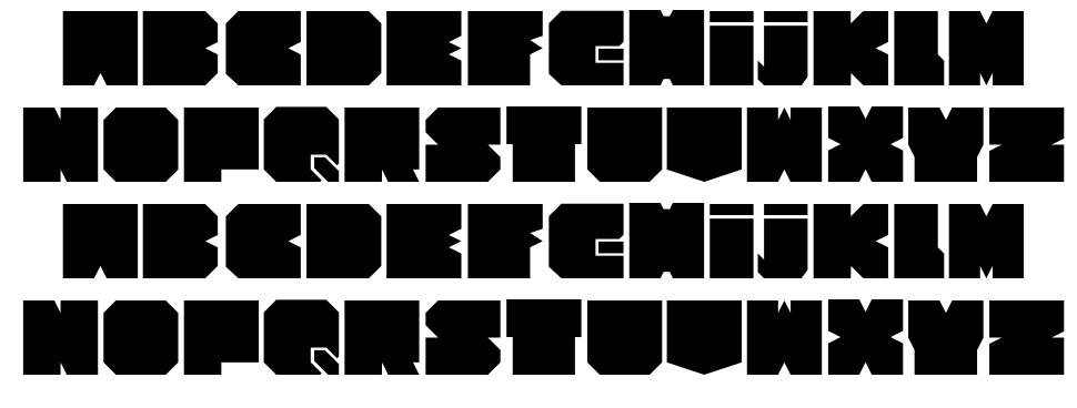 Cubesity font specimens