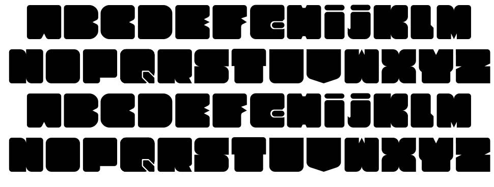 Cubesity Rounded font specimens
