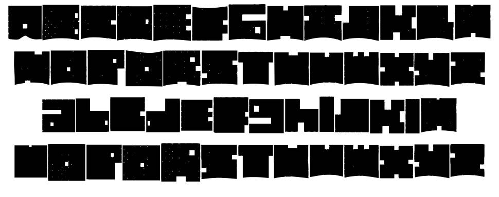 Cubic Bold font specimens