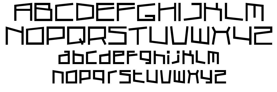 Cubic Sub font specimens
