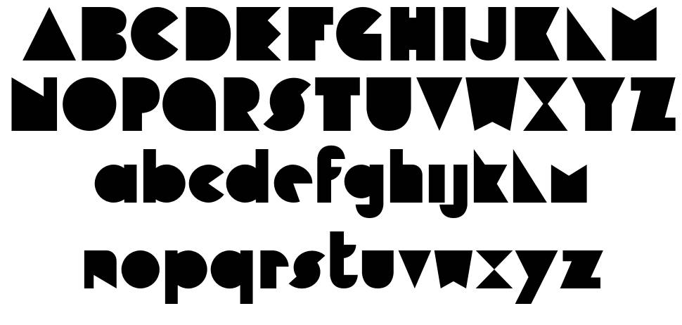 Cubop font specimens