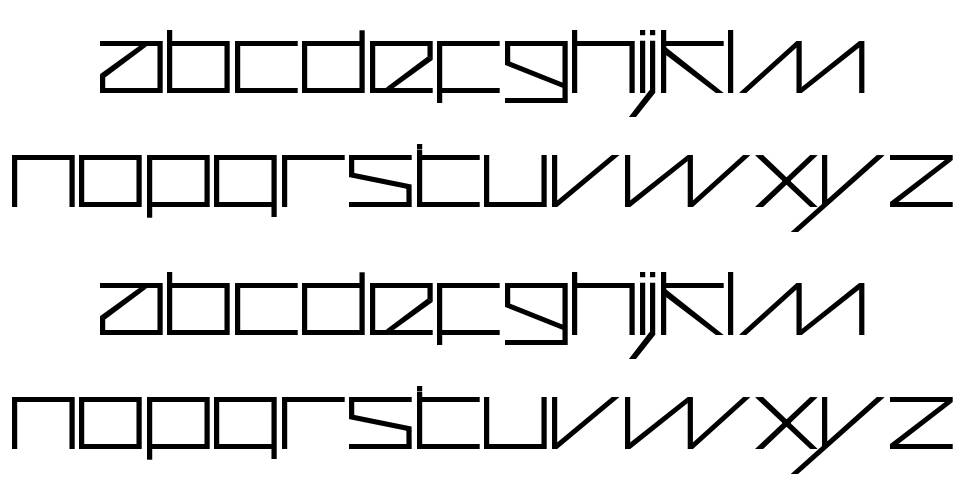 Cubos font specimens