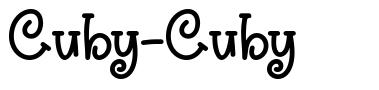 Cuby-Cuby schriftart
