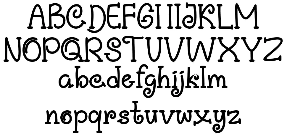 Cuby-Cuby font specimens