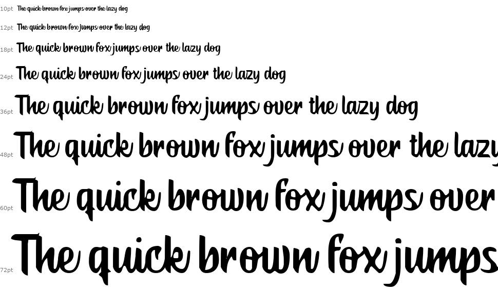 Cuby Fox font Waterfall