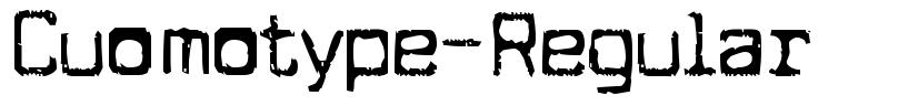 Cuomotype-Regular 字形