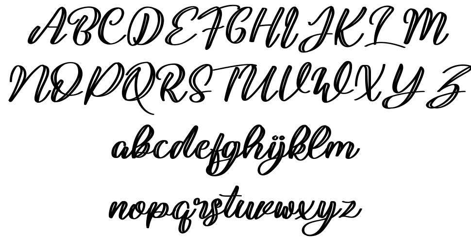 Cupink font specimens