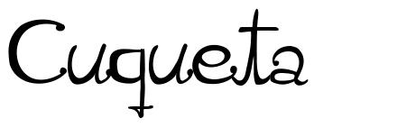 Cuqueta 字形