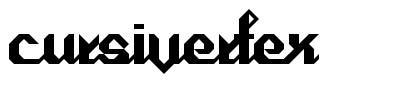 Cursivertex 字形