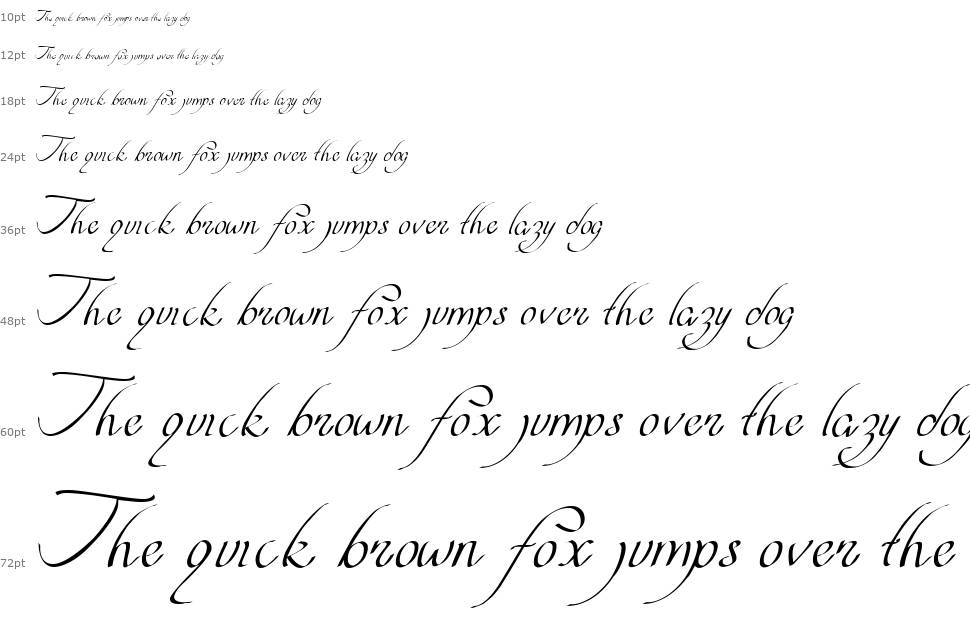 Curve font Waterfall