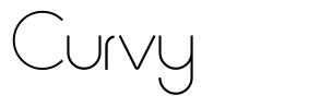 Curvy шрифт