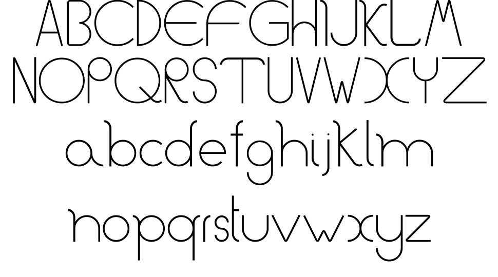 Curvy font Örnekler