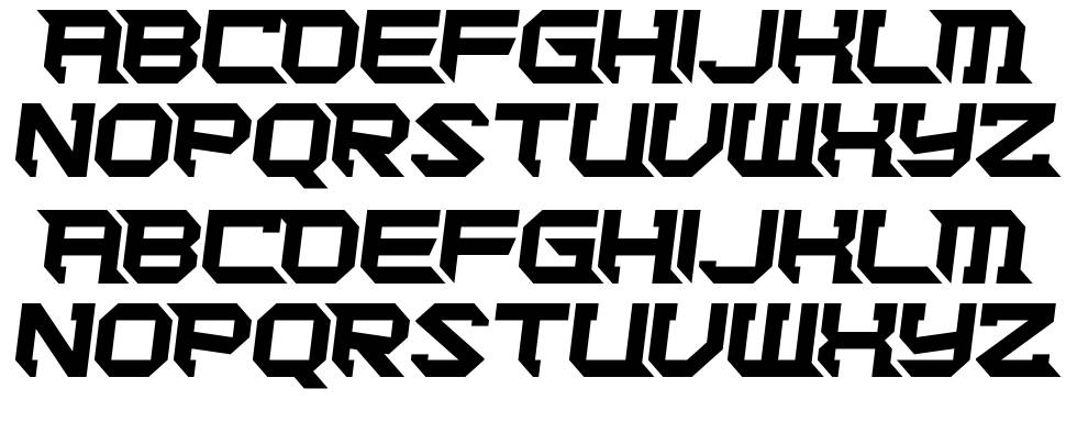 Cut Deep font specimens