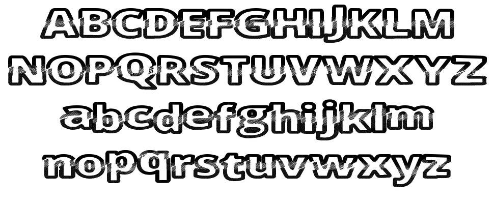 Cut Five font specimens