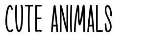 Cute Animals шрифт