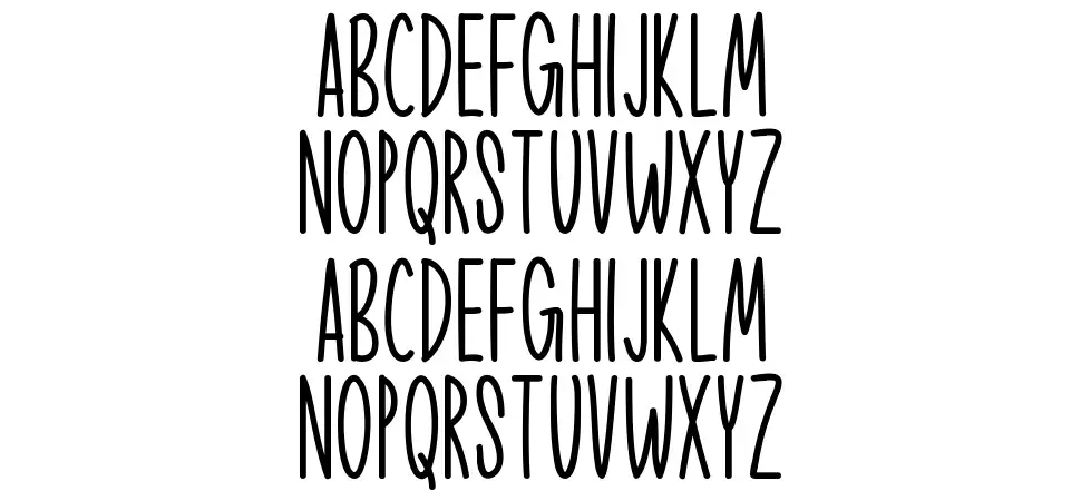 Cute Animals font specimens