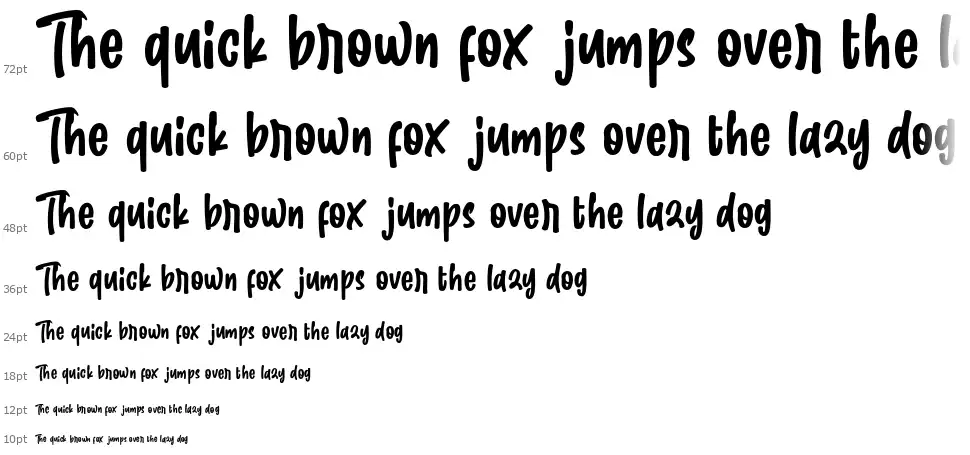 Cute Gorillafont waterfall