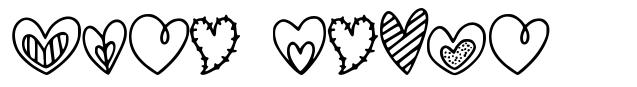 Cute Heart шрифт