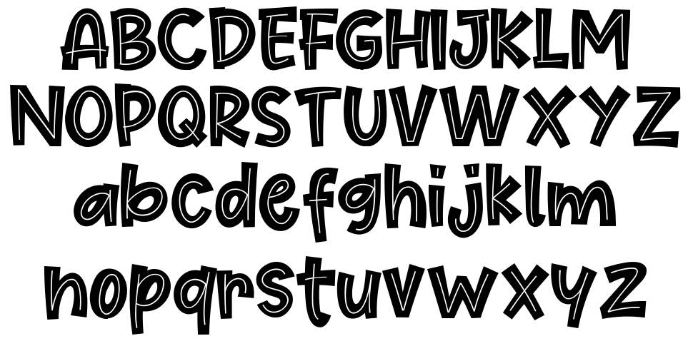 Cute Maple font Örnekler