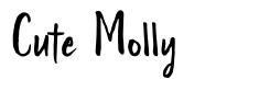 Cute Molly písmo