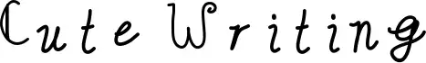 Cute Writing
