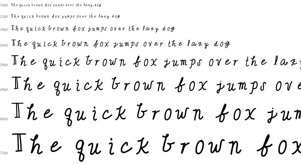 Cute Writing font Şelale