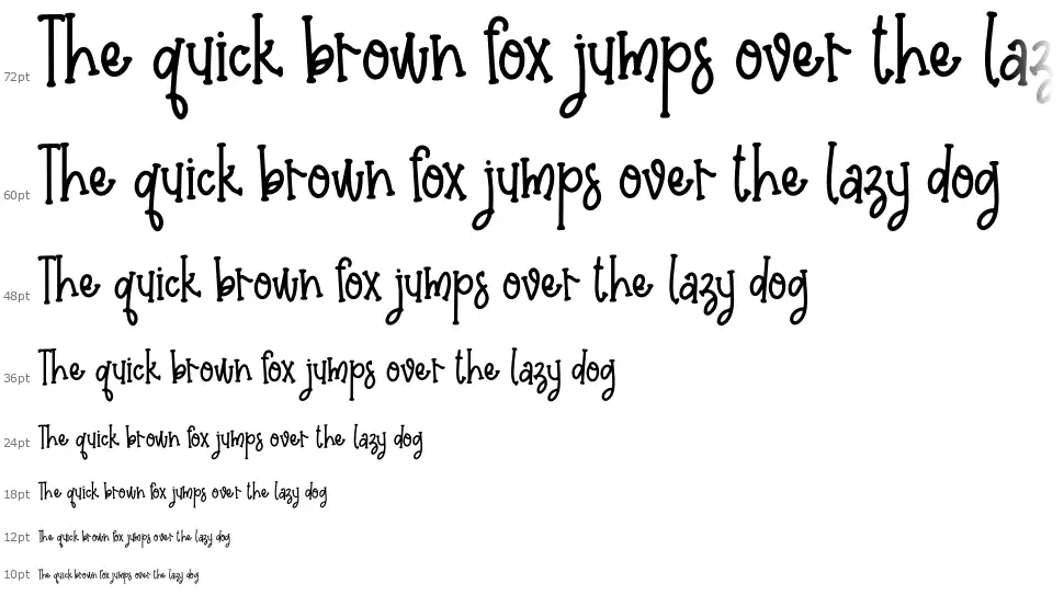 Cuteness Monsterfont waterfall