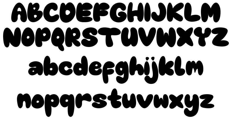 Cutie Zombie font specimens