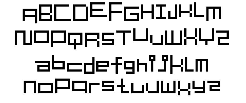 Cutouts font specimens