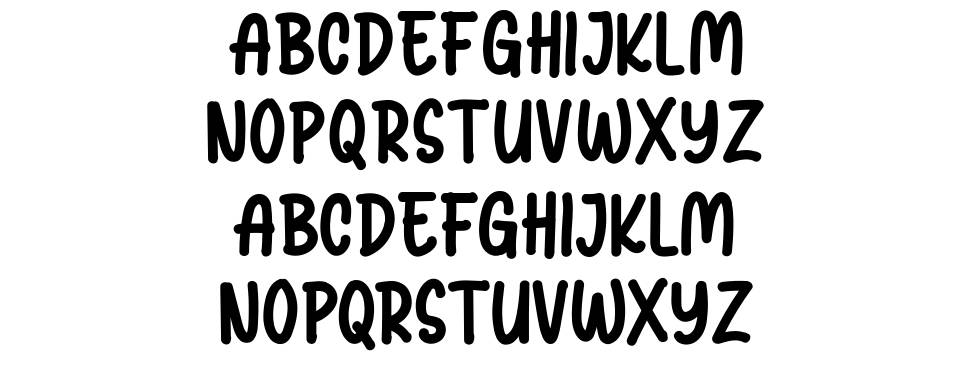 Cuty Tubby font specimens