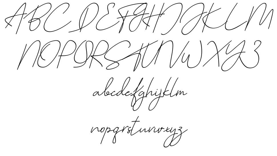 Cutyle Monoline Script font specimens