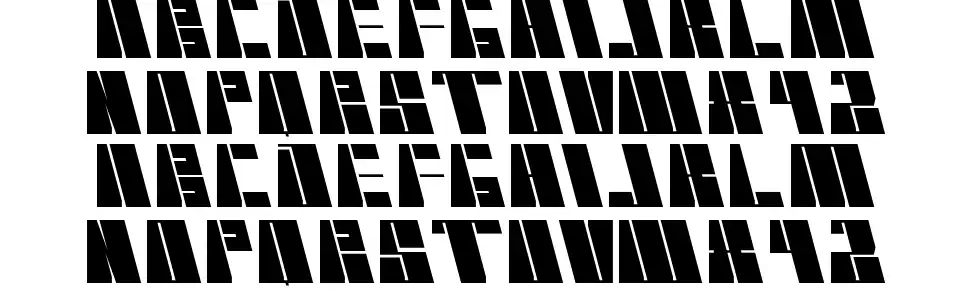 Cyber font specimens