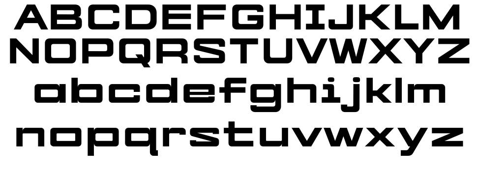 Cyber Freight font specimens