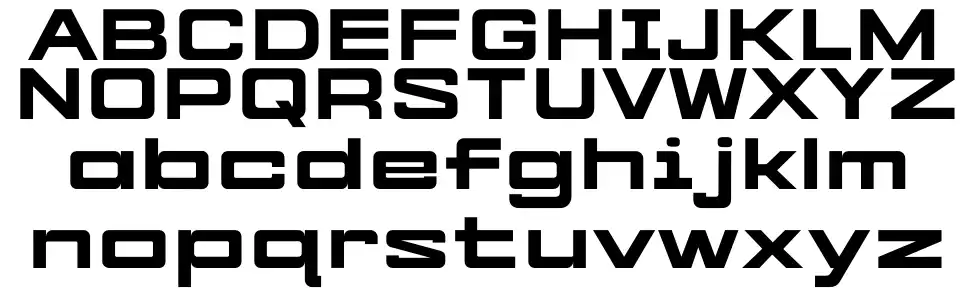 Cyber Freightfont specimens