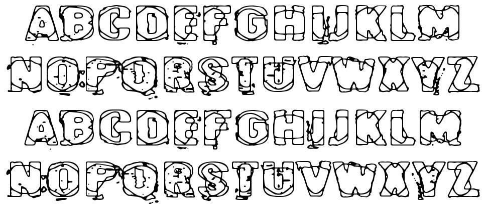 Cybereye font specimens