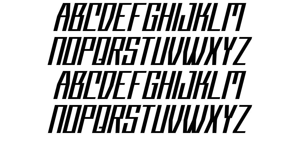 Cyberflash font specimens