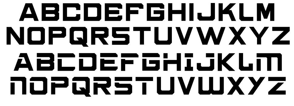 Cybero font specimens