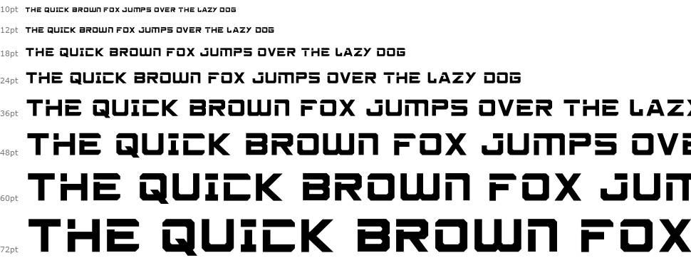 Cybero font Waterfall