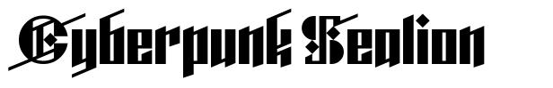 Cyberpunk Sealion font