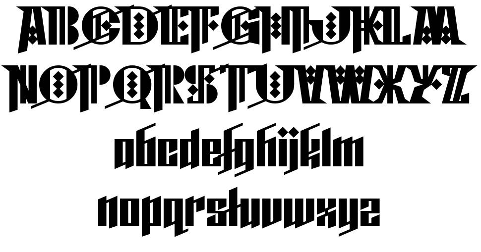 Cyberpunk Sealion font specimens