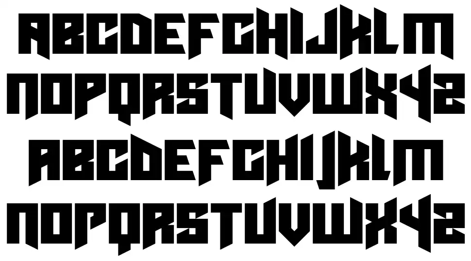 Cyberpunksfont specimens