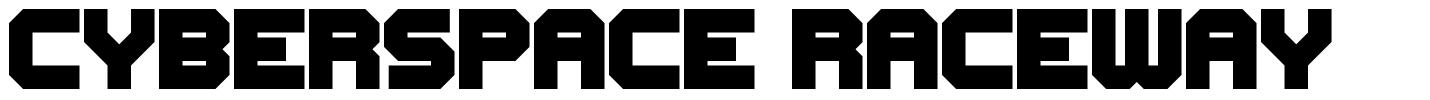 Cyberspace Raceway font