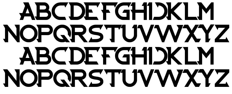 Cybertooth font specimens