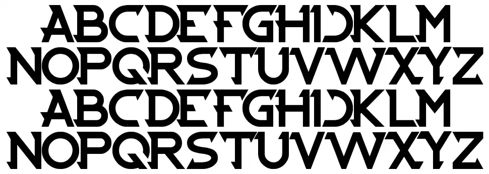Cybertoothfont specimens