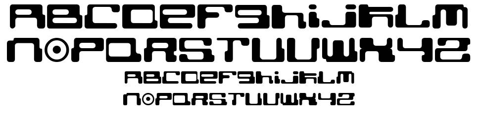 Cybertown Subterranean font specimens