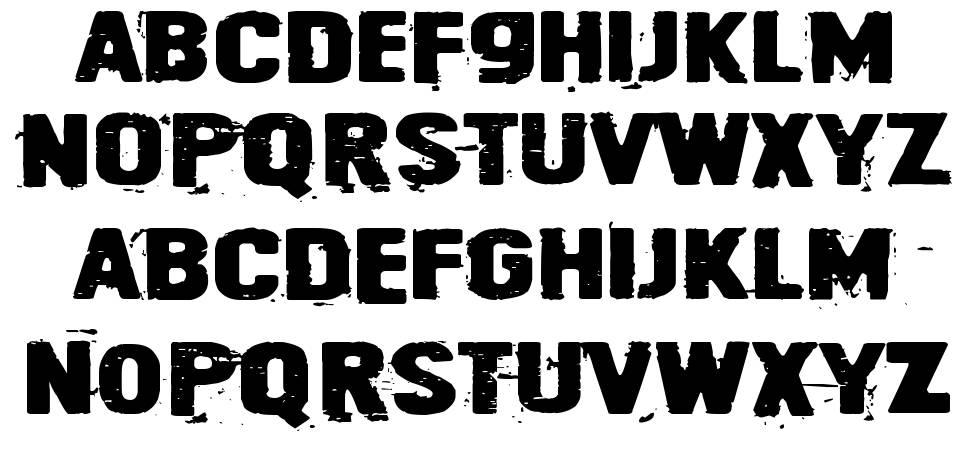 Cybrpnuk font specimens
