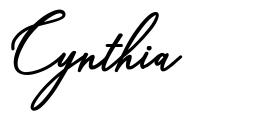 Cynthia font