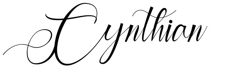 Cynthian font